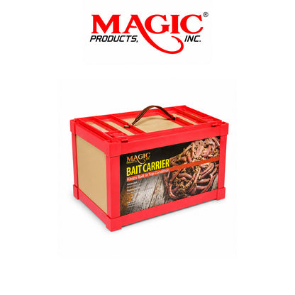 Magic Products Bait Carrier Live Bait Container – Small Fiberboard | Large Fiberboard | Small Dual Lid