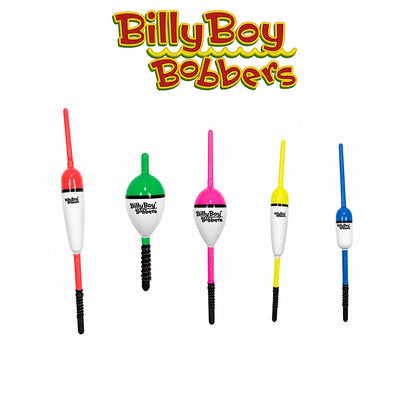 Billy Boy Balsa Spring Oval Bobbers 1 1/8" Assorted Bright Colors 18-Pack