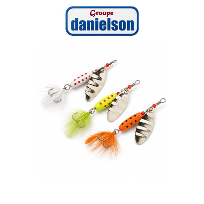 Danielson 3-Piece Marble Spinner Assortment – Fishing Lure Kit