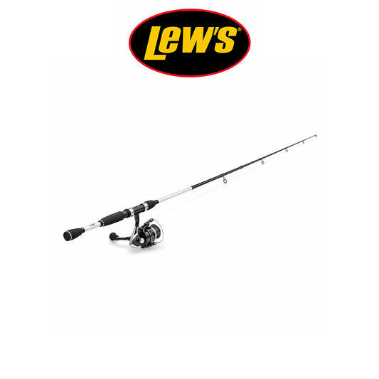 Lew's Hero We Go Rod and Reel Combo, Black/White, 5'6", Size 100 ,5.2:1  Ambidextrous