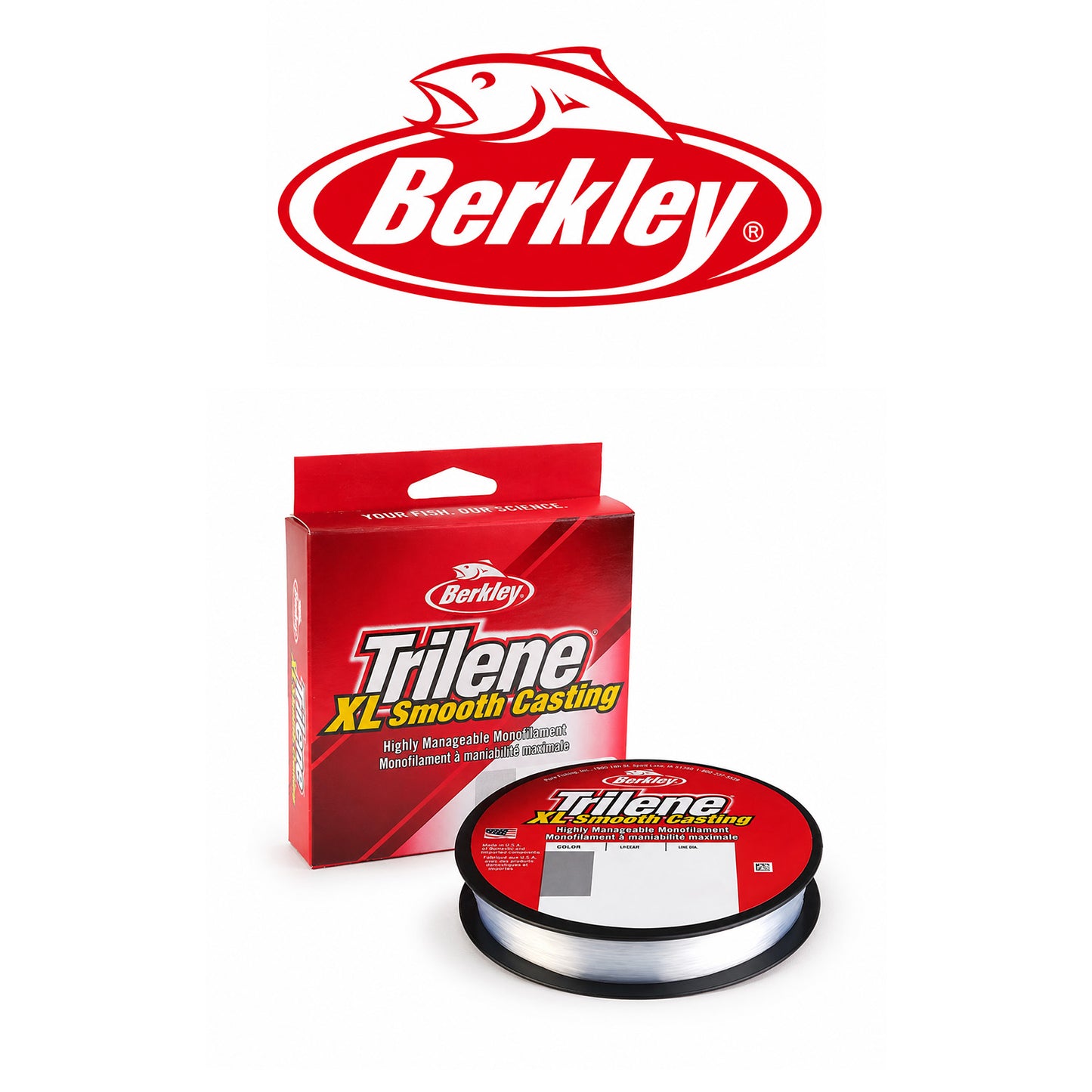 Berkley Trilene XL Clear Monofilament Fishing Line Filler Spool