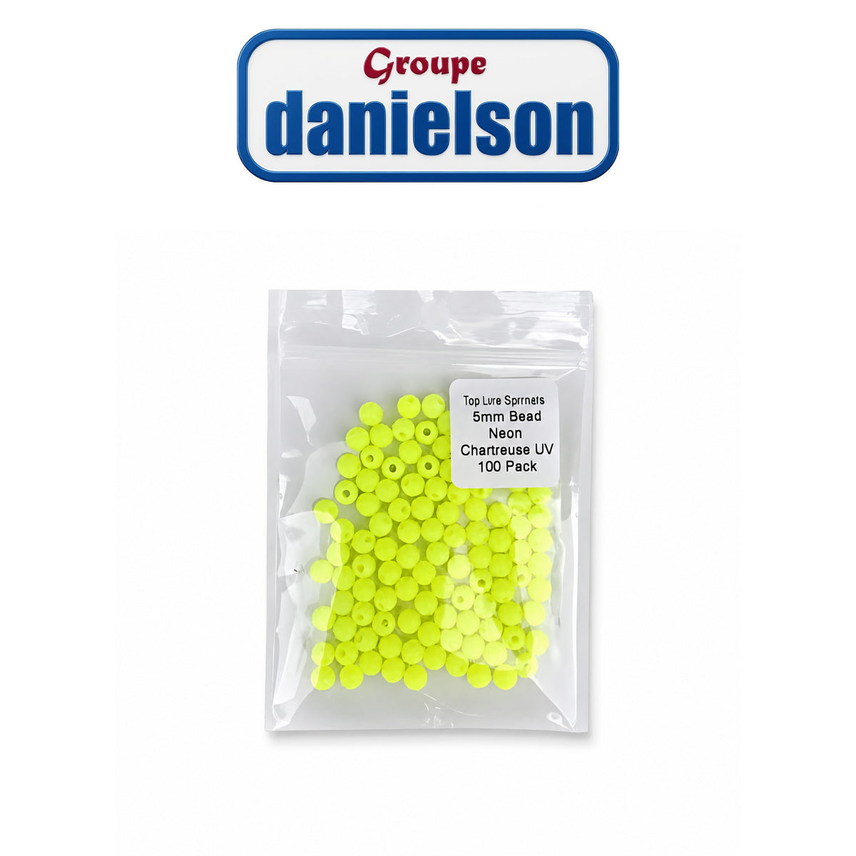 Danielson 6mm Round Beads – Chartreuse, 65 pk