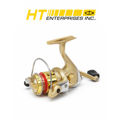 HT Lazer Series Black Graphite Spinning Reel | Gold and Silver