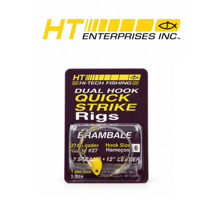 HT Quick Strike Rig with #6 Dual Treble Hooks – 1 Pack