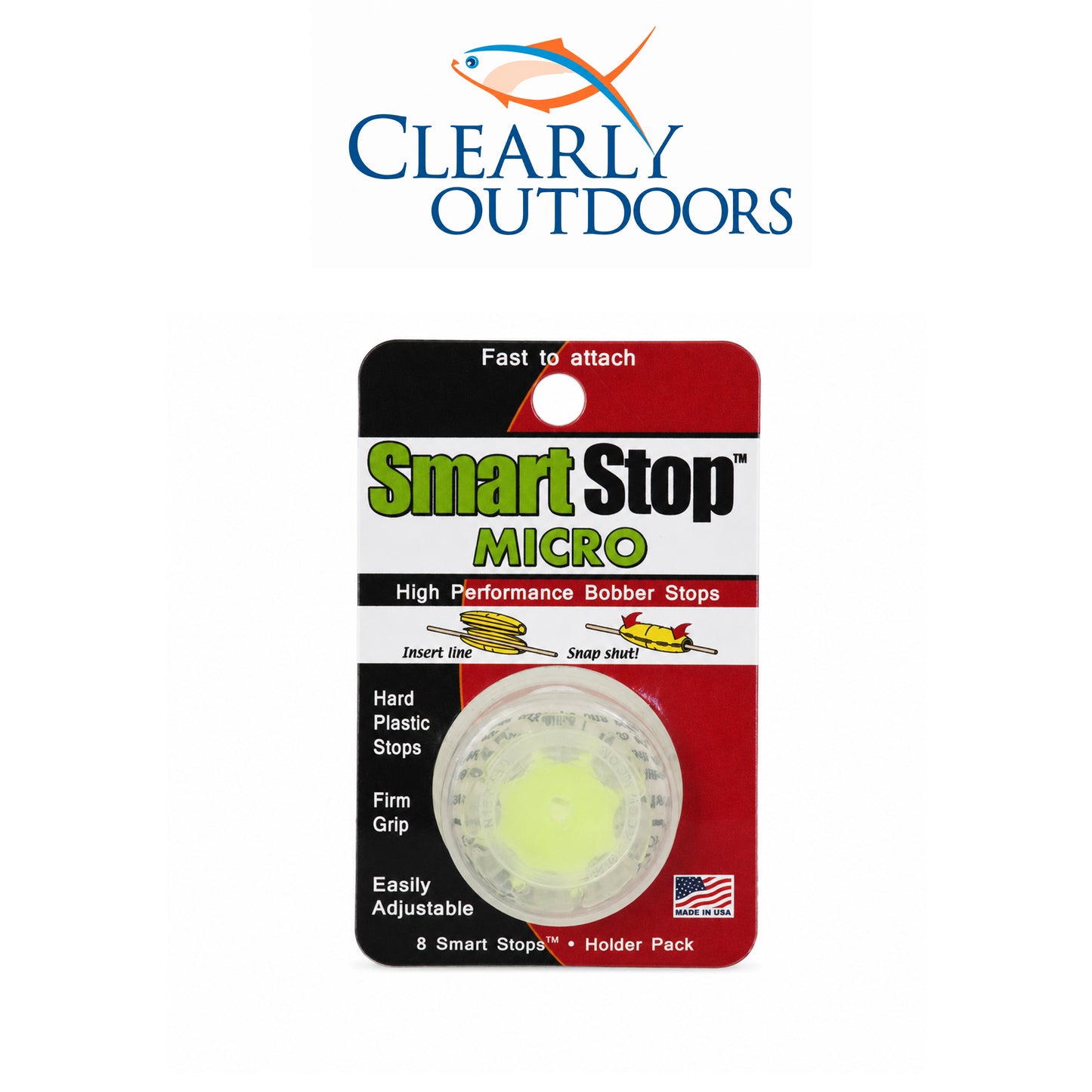 Clearly Outdoors Smart Stop Micro Bobber Stops