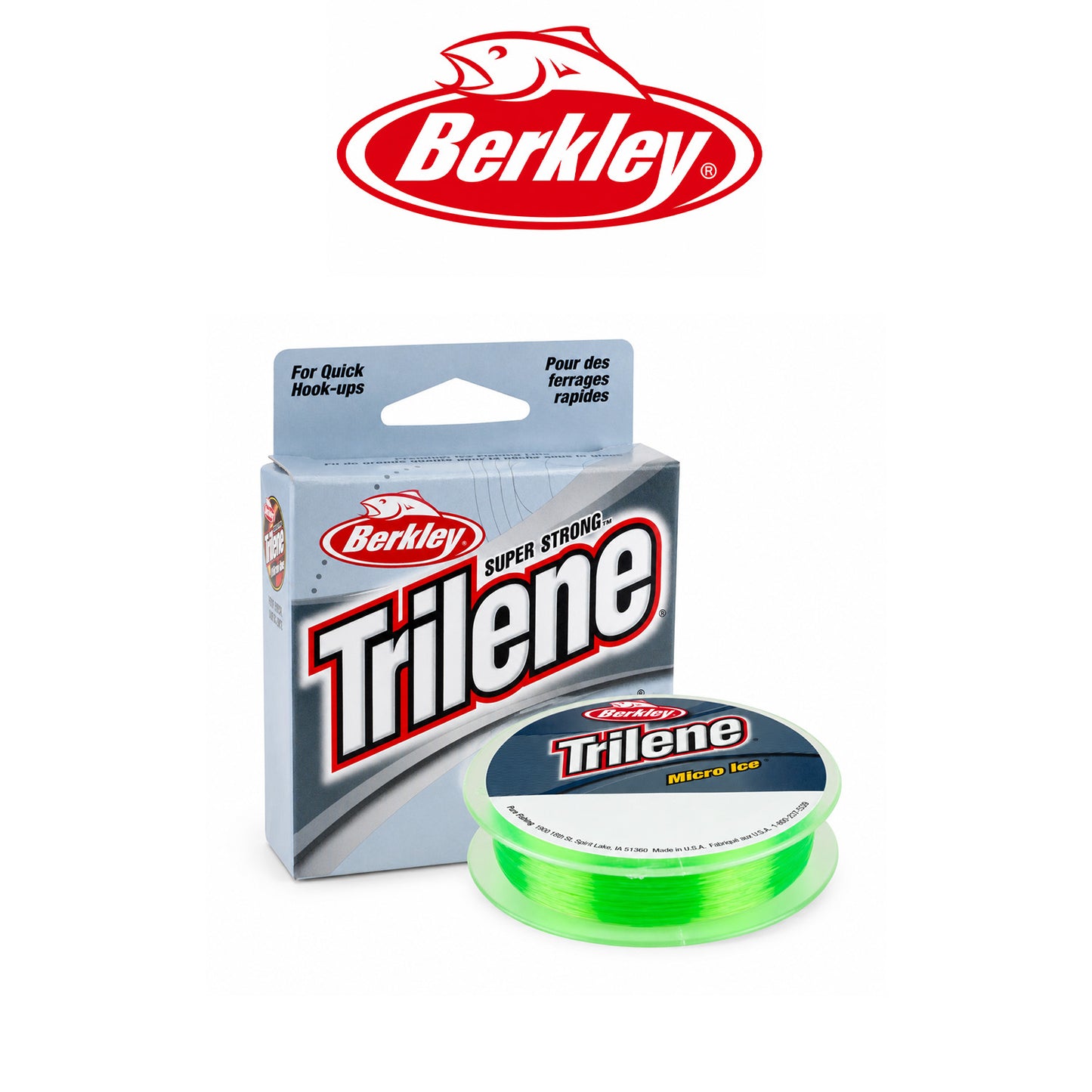 Berkley Trilene Micro Ice Fishing Line Solar Color 3-8 lb