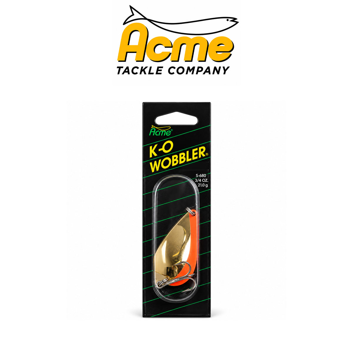 Acme Tackle KO Wobbler 3/4 oz Fishing Spoon Lure