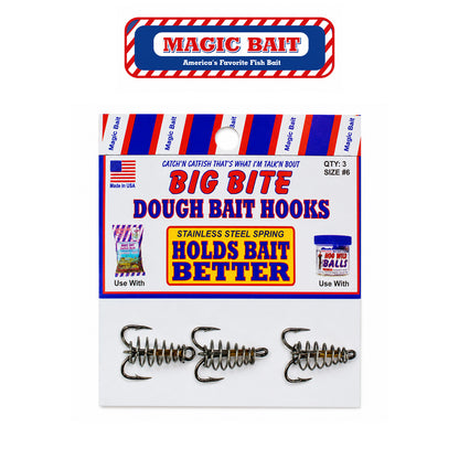 Magic Bait Treble Spring Hook Size #6 Metallic