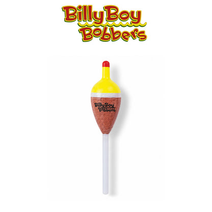 Billy Boy Balsa Spring Bobbers 0.5" White Cylinder Unweighted 18-Pack