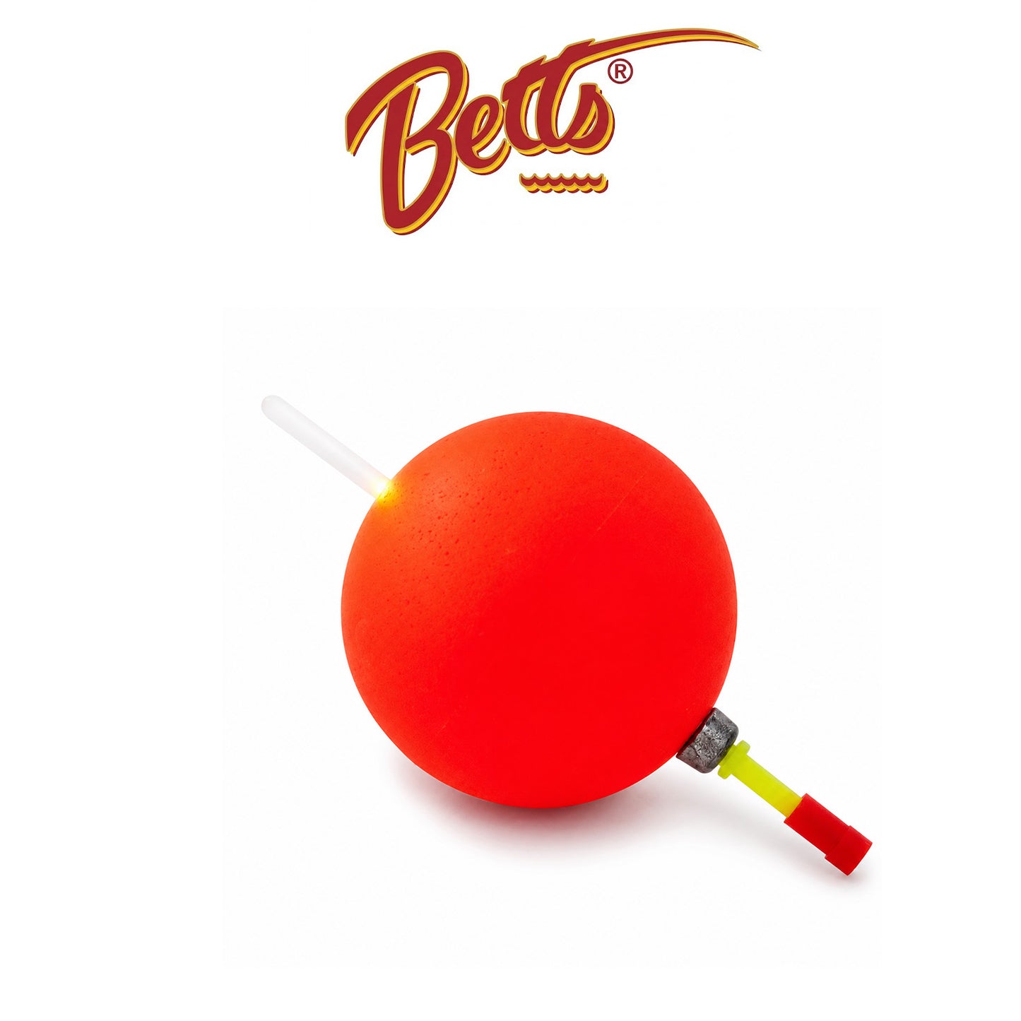 Catfish Fanatic Lighted Flo Glo Bobber 3" Round Red 1 Pack
