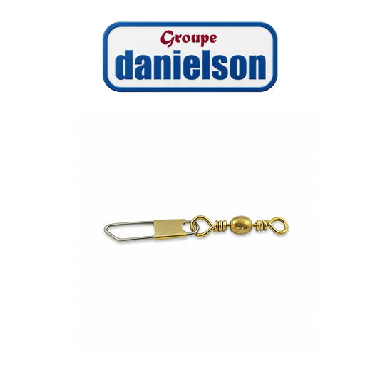 Barrel Swivel with Safety Snap Fishing Connector