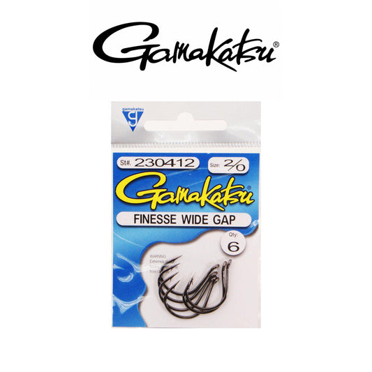 Gamakatsu Finesse Wide Gap NSB Freshwater Fishing Hooks