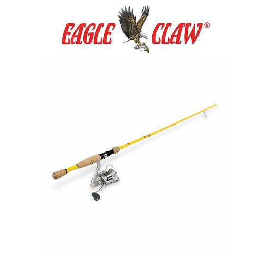 Eagle Claw Featherlight 6BB Spinning Rod and Reel Combo – 5'6"- 6'6"