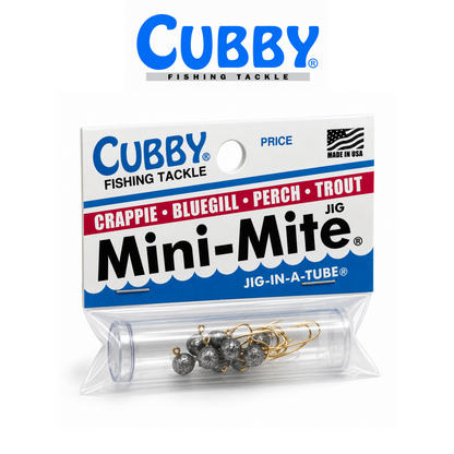 Cubby Round Jig in a Tube – 10-Piece Fishing Jig Set for Panfish, Crappie &amp; Ice Fishing