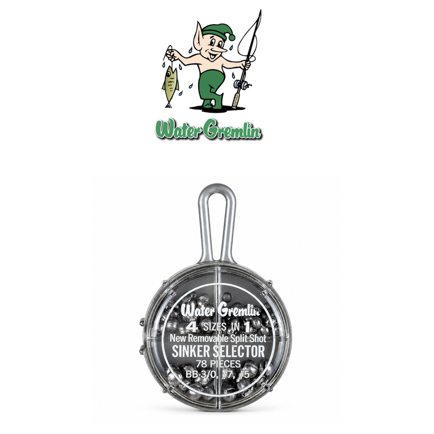Water Gremlin Split Shot Selector Round Lead Sinkers