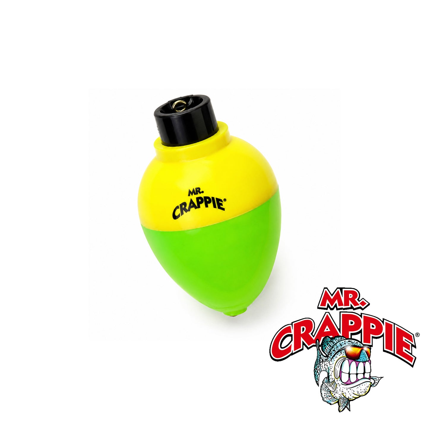 Mr. Crappie Rattlin’ Pear 1" Yellow/Green Crappie Fishing Lure