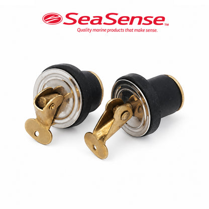 SeaSense Baitwell Bailer Plug Pair 5/8" Push-In Drain Plugs for Livewells