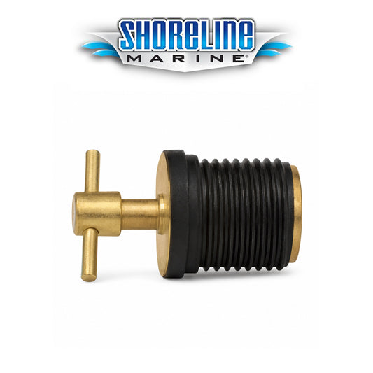 Shoreline Marine 1" Brass Twist Drain Plug