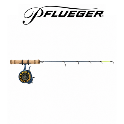 Pflueger President Inline Ice Fishing Rod & Reel Combo – Smooth Performance & Precision Control