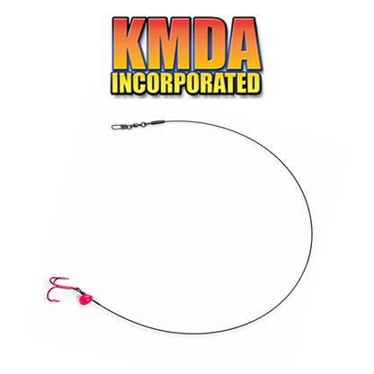 Tip-Up Leader Treble Hook Rig – Ice Fishing Bait Rig for Pike, Walleye & Game Fish