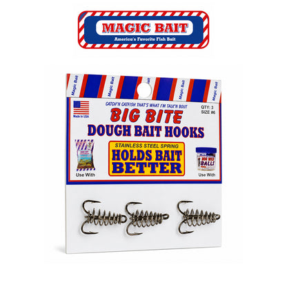 Magic Bait Treble Spring Hook Size #6 Metallic