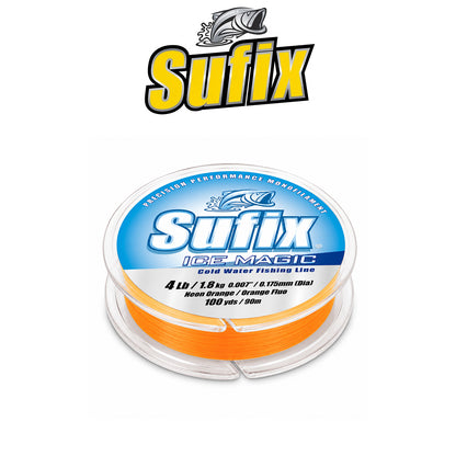 Sufix Ice Magic Fishing Line Neon Orange 603N/O