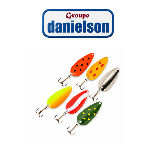 Danielson DN Mini Mite Spoon 6-Piece Premium Fishing Lure Set