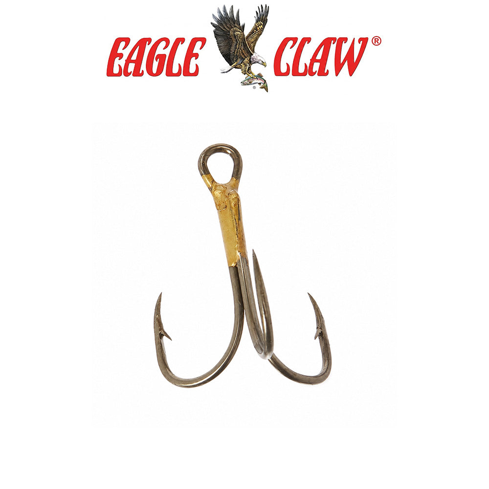 Eagle Claw 2X Treble Curved Fishing Hooks