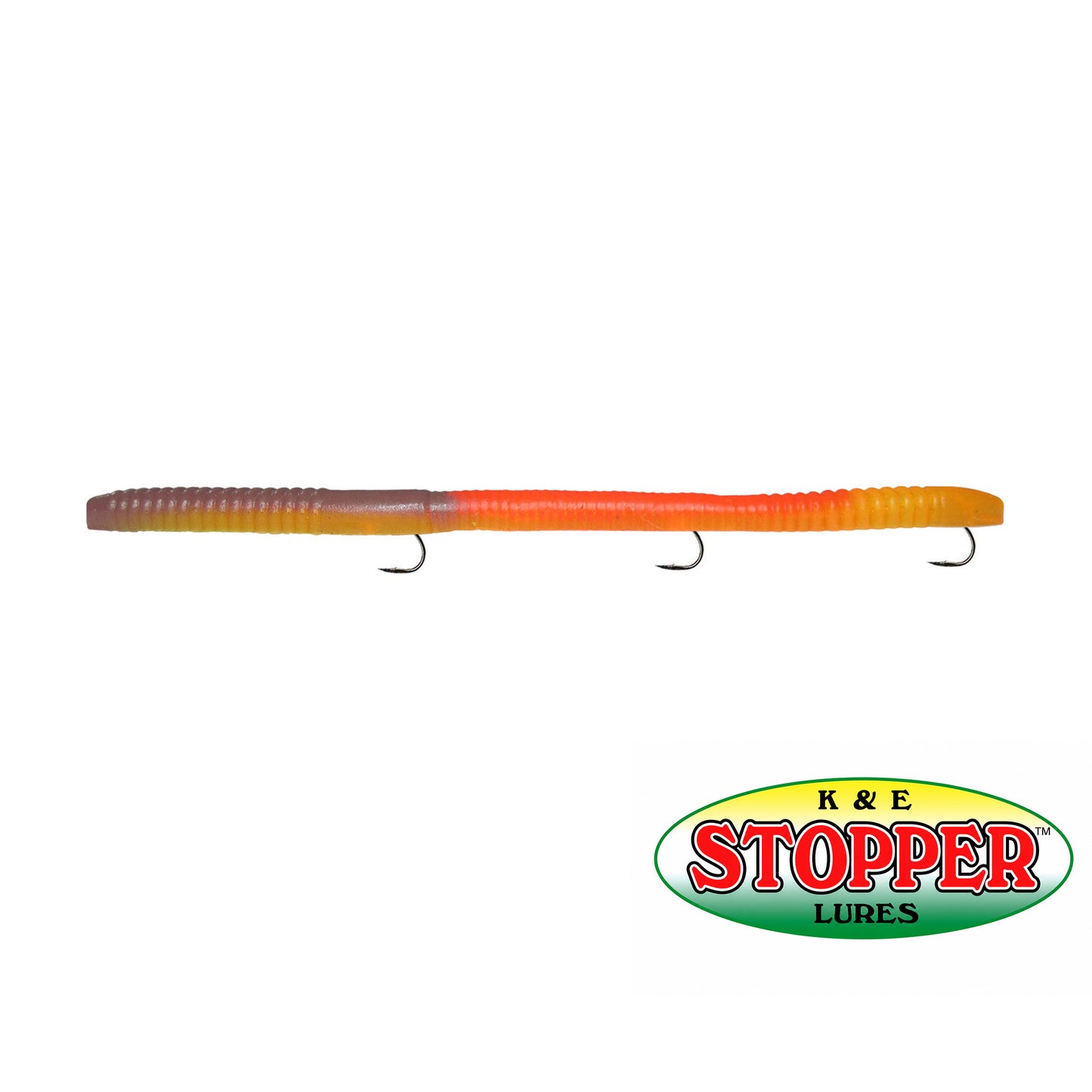 K&E Mag Stopper Regular Hook for Magnum 6" Worms 6/pack