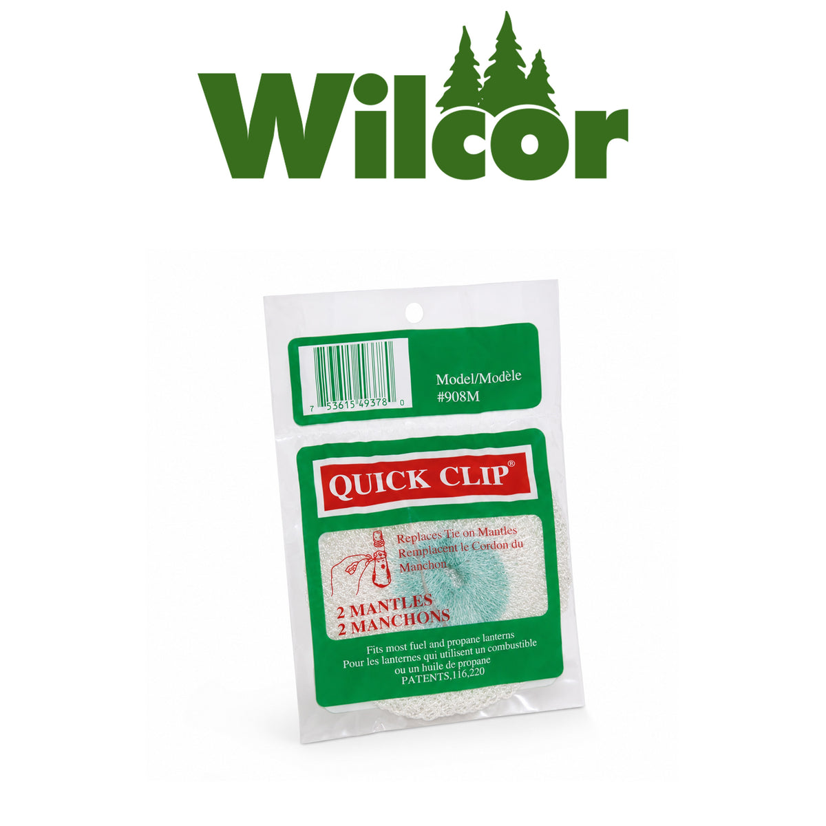 Wilcor Quick Clip Mantles – 50 Packs, 2 Per Pack