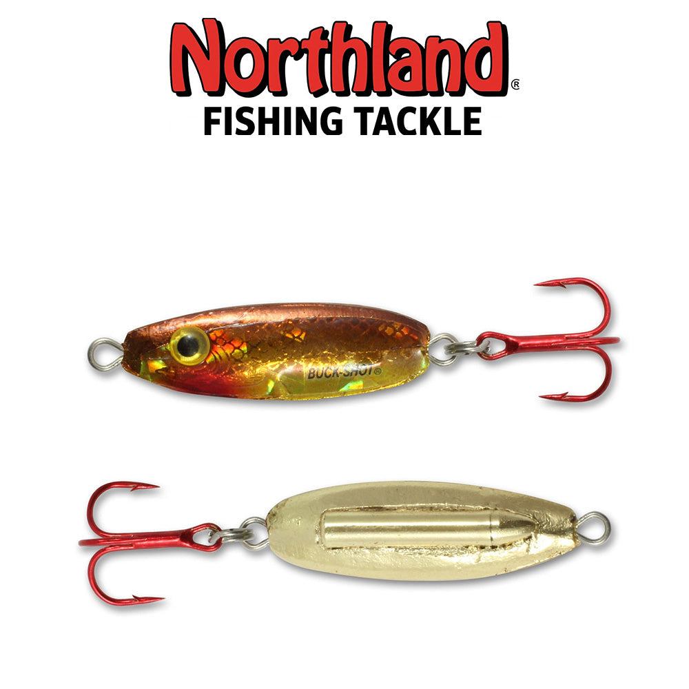 Buck-Shot Rattle Spoon Ice Fishing Lure