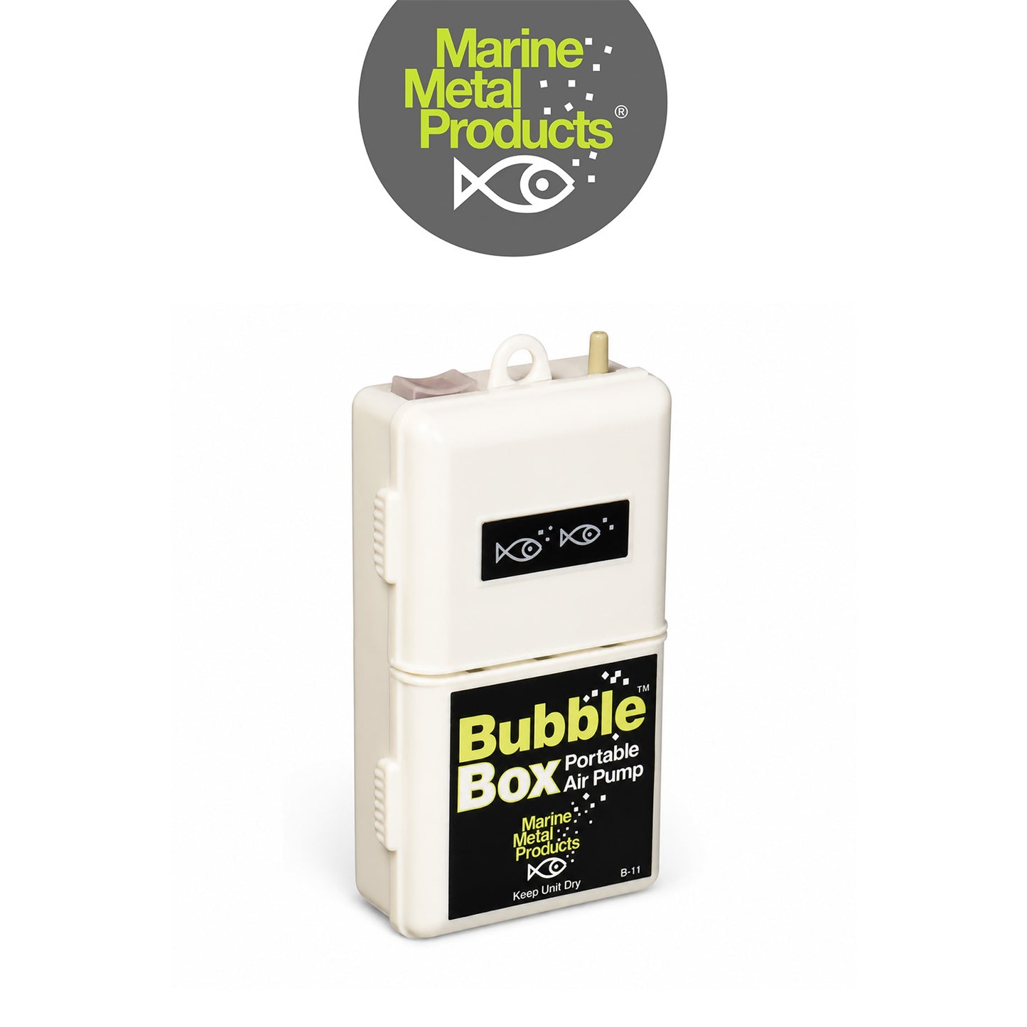 Marine Metal Bubble Box B-11 Portable Live Bait Aerator Air Pump