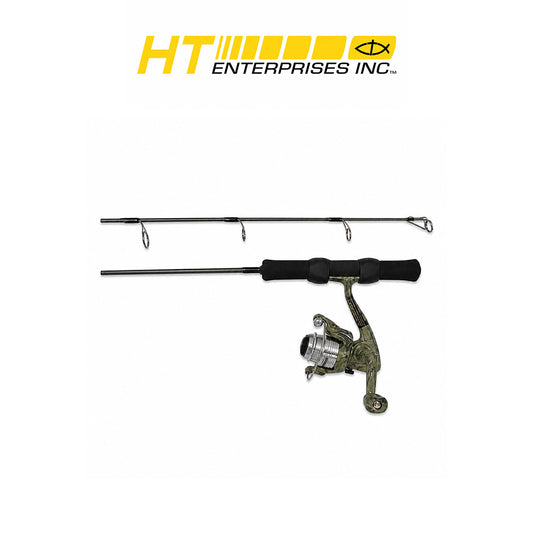 HT Fish Hunter 24" Ice Fishing Light Combo with Graphite Composite Rod