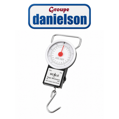 Denielson Deluxe 50 lb Round Fishing Scale with 39" Measuring Tape – Premium Angler’s Catch Scale