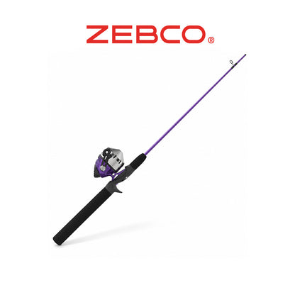 Zebco 202 ZB1 Spincast Reel & Rod Combo + Eagle Claw Tackle Kit
