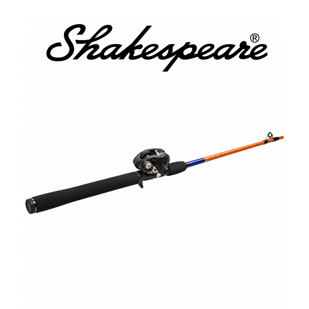 Shakespeare Catch More Fish™ Spincast Rod & Reel Combo – Grey/Black, Size 15