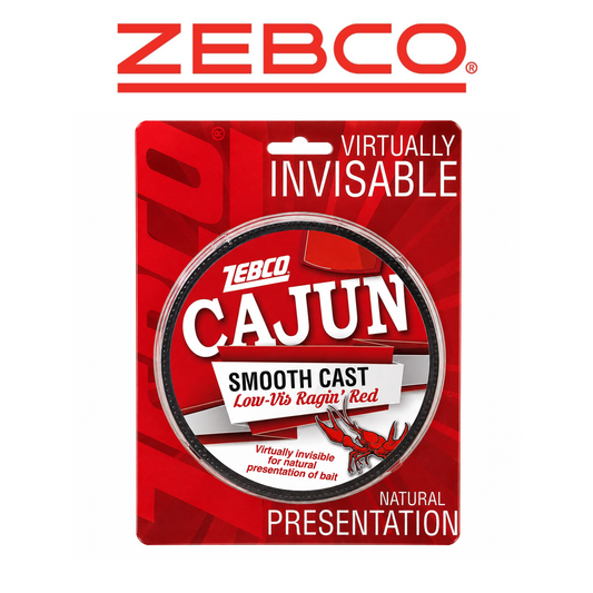 Zebco Cajun Low-Vis Red Fishing Line 12 lb Test 330 Yards