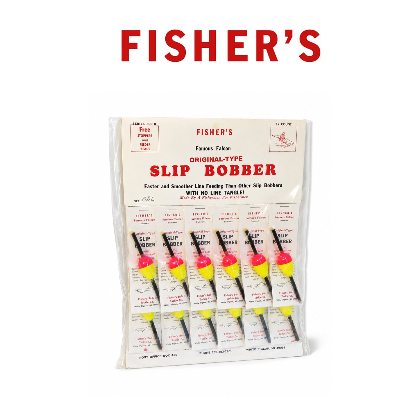 Fishers Vintage Slip Bobbers with Bobber Stoppers