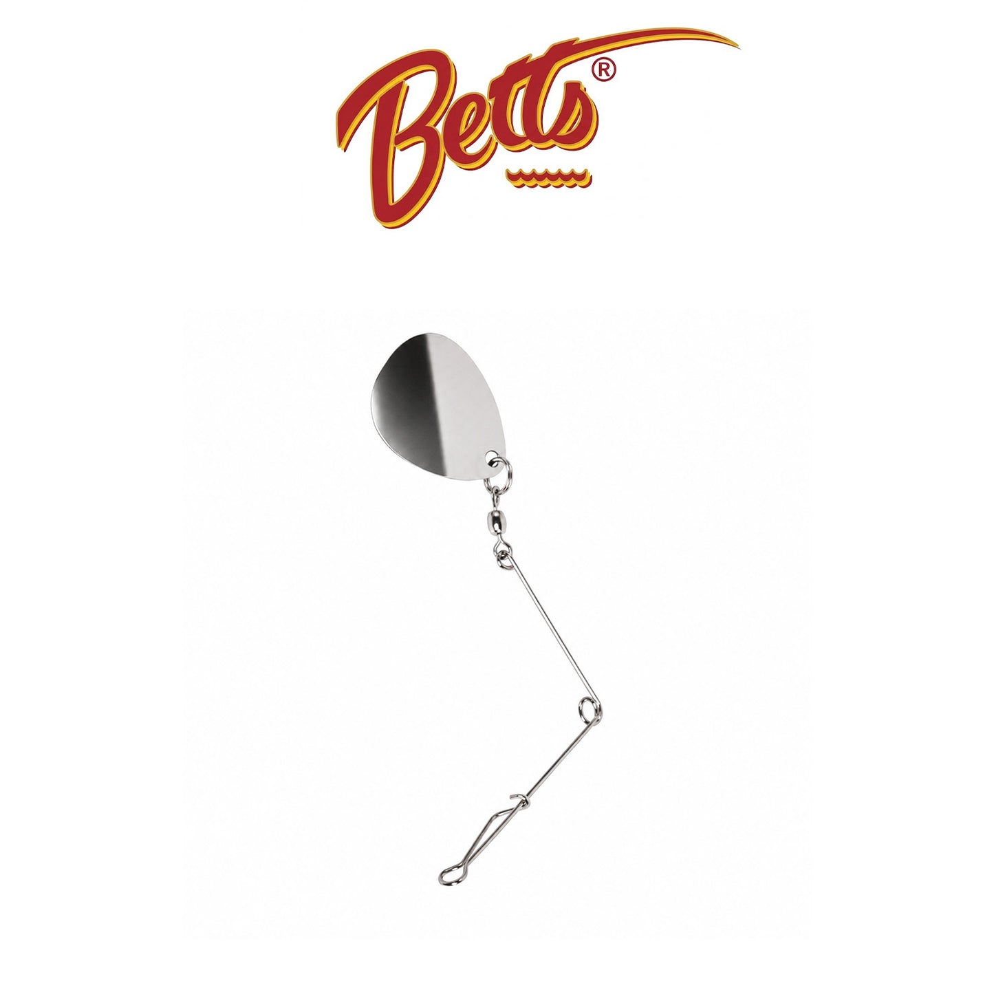 Betts Spin Jig Spinners Size 2 Nickel - 4 Pack