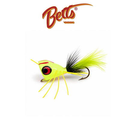 Betts Bass Bug Size 1/0 | Frog ,Yellow ,Chartreuse Fishing Lure