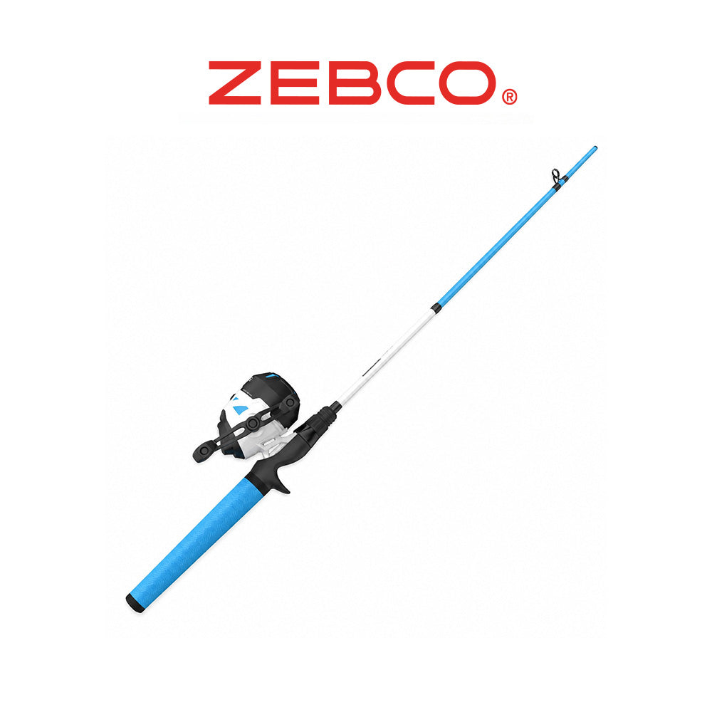 Zebco Roam 6'0" Spincast Combo – Blue Medium Power Rod & Reel