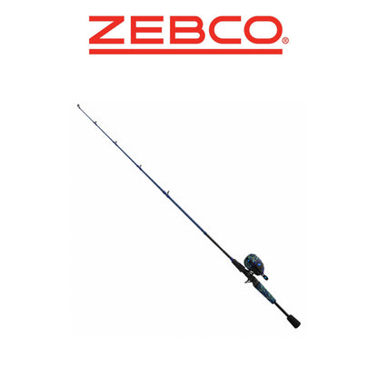 Zebco Roam Energy Green/Blue 6'0" 2-Piece Medium Spincast Fishing Combo