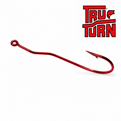 Tru Turn Bass Worm Hook – Blood Red
