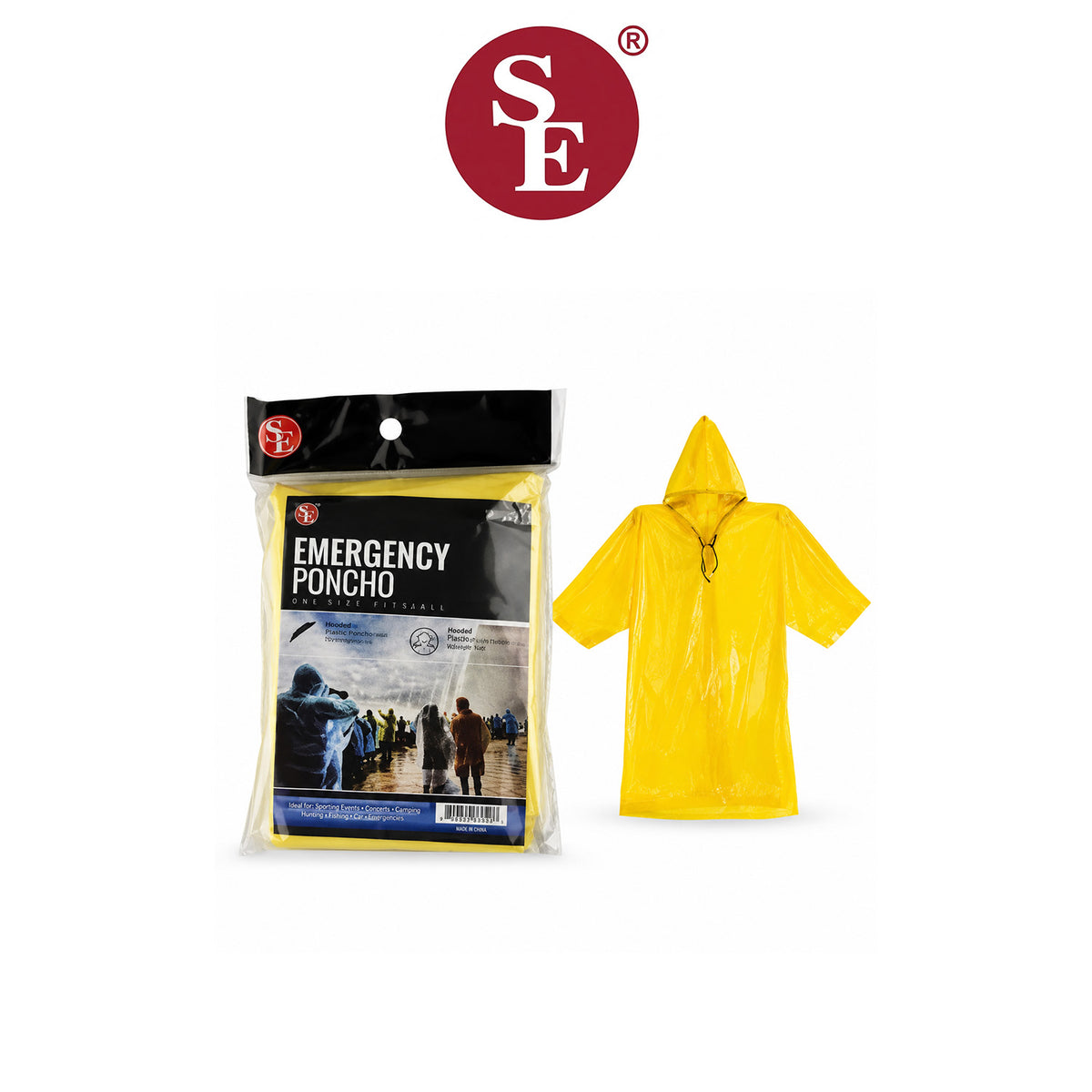 SONA Emergency Poncho Lightweight Waterproof Rain Protection