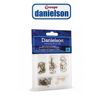 Danielson Trout Hook Assortment 60-Piece