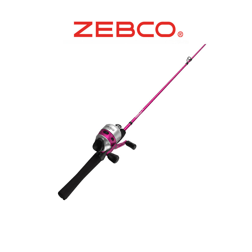 Zebco 33 Lady 6' Spincast Fishing Combo – 2-Piece Rod with 10lb Line