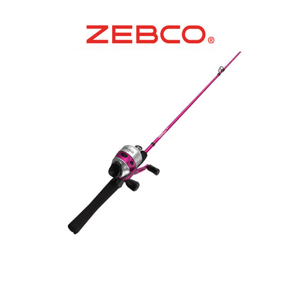 Zebco 33 Lady 6' Spincast Fishing Combo – 2-Piece Rod with 10lb Line