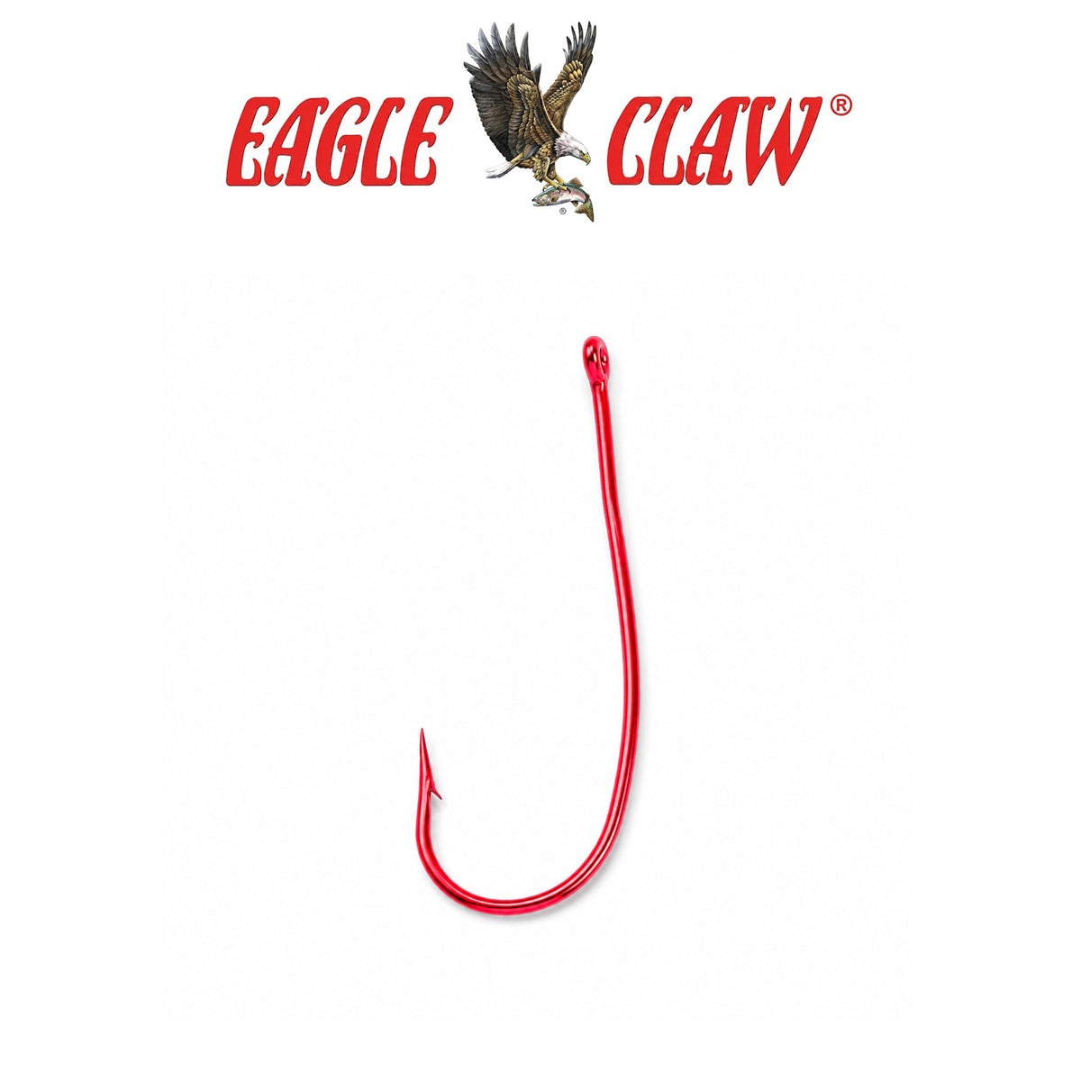 Eagle Claw Lazer Crappie Aberdeen Rotating Red Fishing Hooks 5 Pack