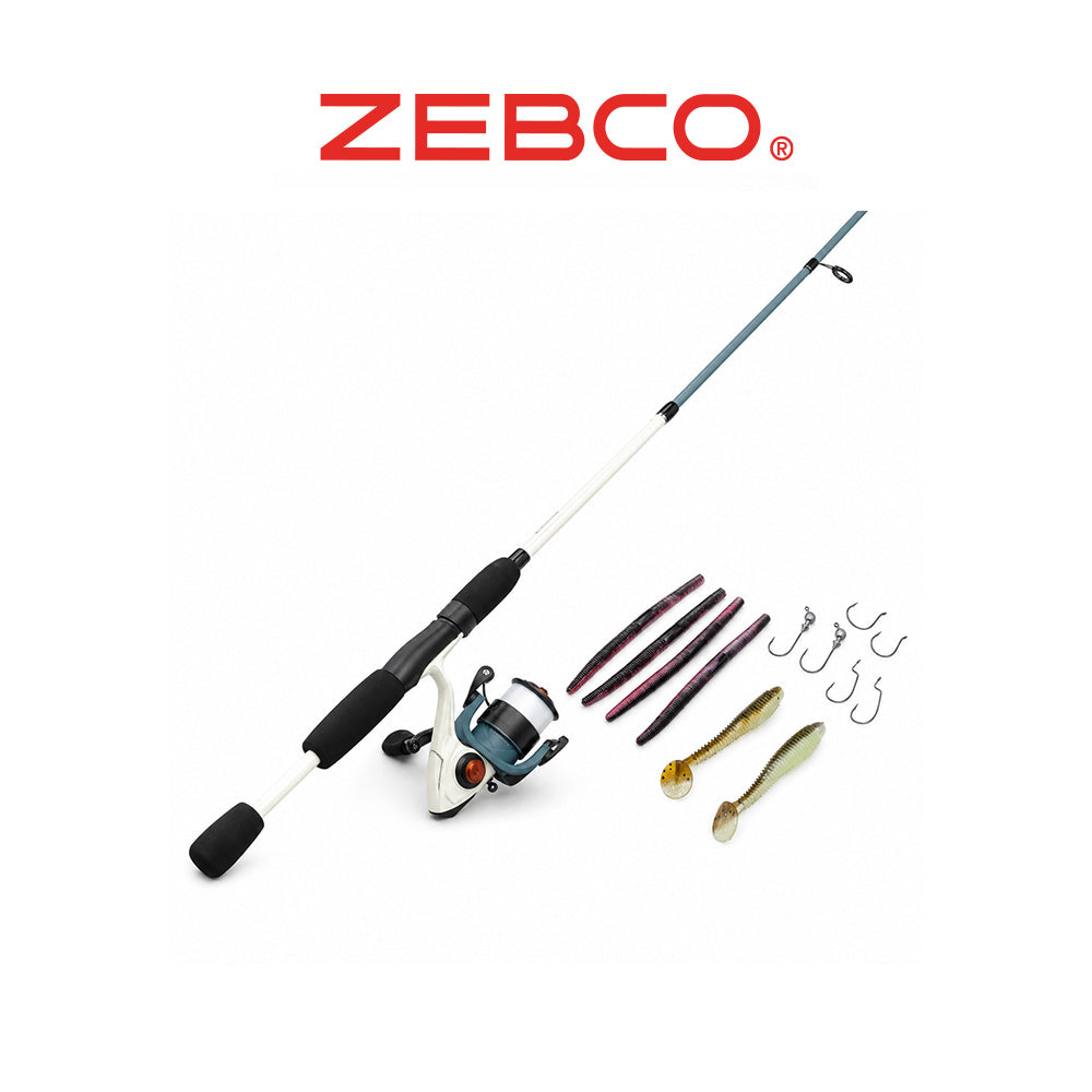 Zebco Custom Z Strike King Spinning Combo – 6'6" 2-Piece Medium Rod