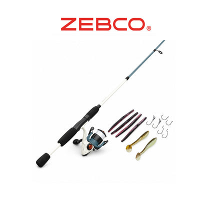 Zebco Custom Z Strike King Spinning Combo – 6'6" 2-Piece Medium Rod